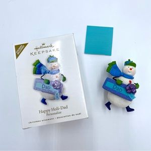2013 Hallmark Keepsake Like Dad Like Son Snow Boots Christmas Tree Ornament